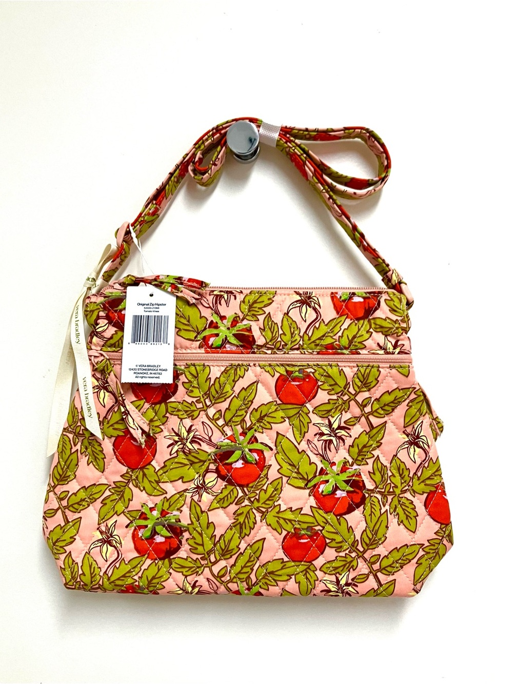 Vera Bradley Original Zip Hipster Tomato Vines